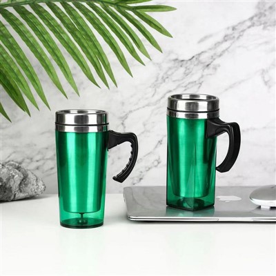 Plastic reismok met handvat en deksel